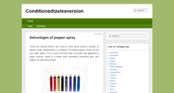 Desktop Screenshot of conditionedtasteaversion.net