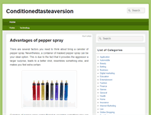 Tablet Screenshot of conditionedtasteaversion.net